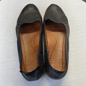 Karyoka Real leather comfort slip on Black  shoes‎ women's Size 42